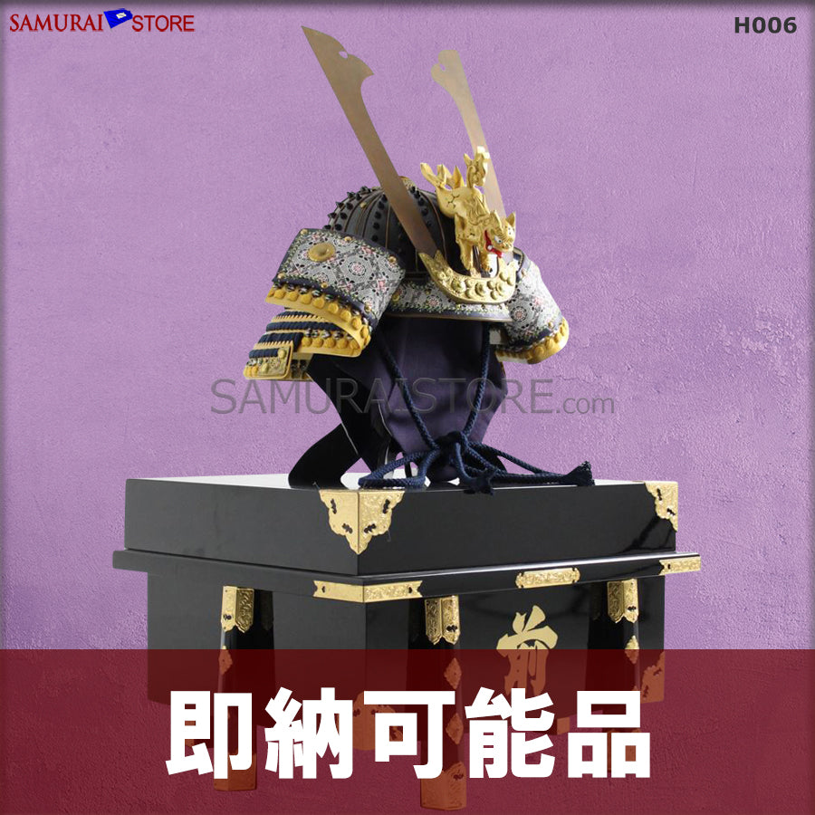 H006 黒塗十八間 星兜 『獅子頭』即納品 1点限り