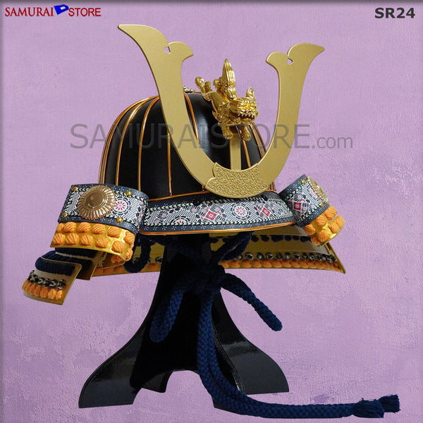 SR24 黒金塗 十八間兜『獅子』B級品 即納可能 ハロウィン間に合います