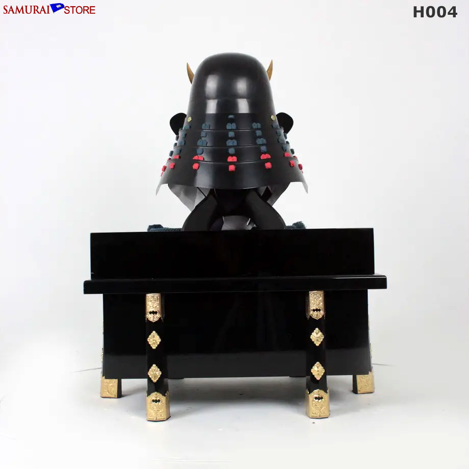 H004 黒塗 日根野頭形兜 - サムライストア SAMURAI STORE H004 黒塗 日根野頭形兜 - サムライストア SAMURAI STORE