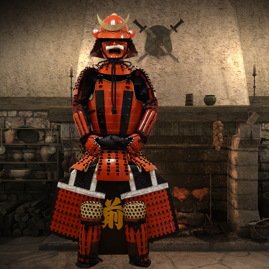 L005 赤黒桶側甲冑Ⅱ 等身大 - サムライストア SAMURAI STORE L005 赤黒桶側甲冑Ⅱ 等身大 - サムライストア SAMURAI STORE