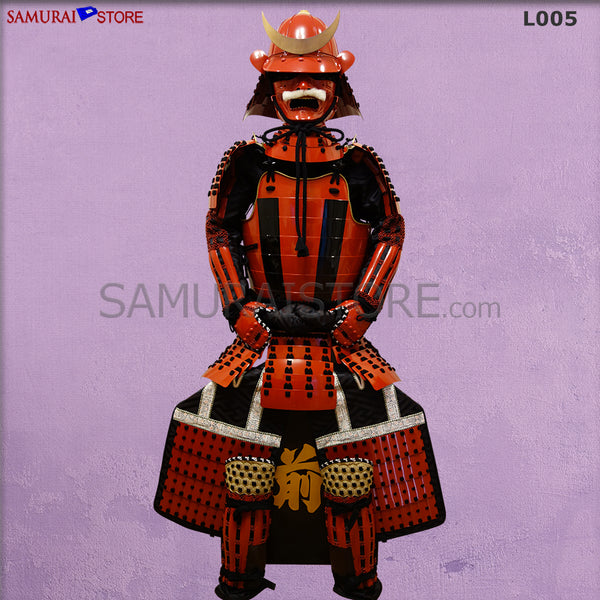 L005 (即納品) 赤黒桶側甲冑Ⅱ 特大 サイズ XL - サムライストア