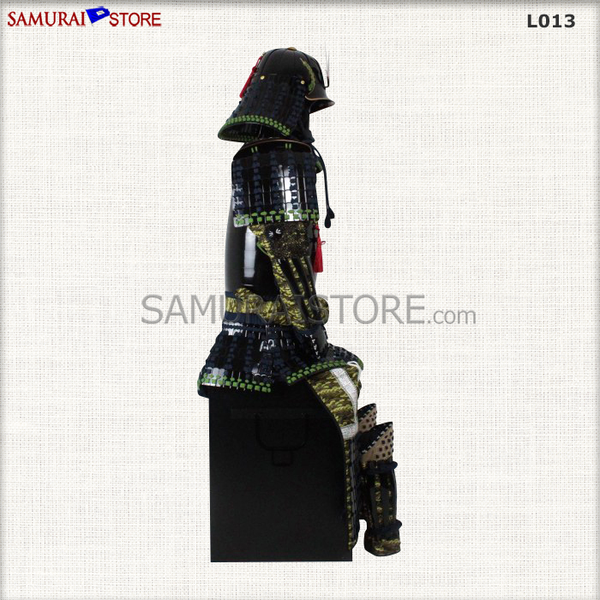 甲冑置物　H120cm、W46cm、D40cm L001 赤二枚胴具足 鎧 等身大 - サムライストア SAMURAI STORE