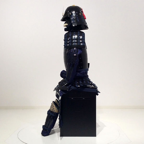 L033A (即納品) 黒桶側二枚胴具足 時代仕上げ - サムライストア