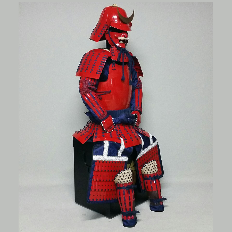 L049 (即納品) 赤桶側二枚胴具足 - サムライストア SAMURAI STORE L049 (即納品) 赤桶側二枚胴具足 - サムライストア SAMURAI STORE