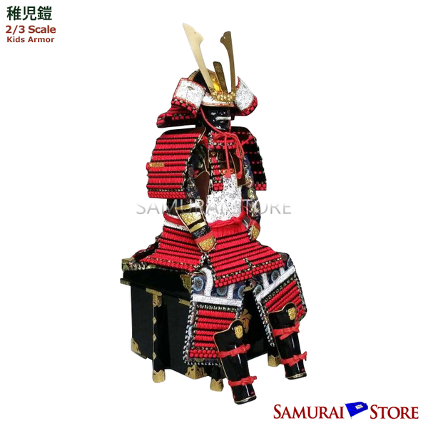 陣*国様 #31着用鎧 剛 大翔 稚児鎧 90cm 源義経 稚児鎧 大鎧 - サムライストア SAMURAI STORE