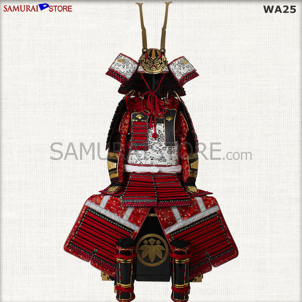 源義経 赤絲縅胴丸鎧 等身大 - サムライストア SAMURAI STORE